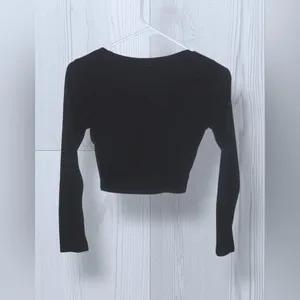 BOZZOLO Women’s Long Sleeve Casual Crop Top thumbnail 4