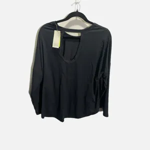 All in Motion CYA Long Sleeve Open‎ Back Activewear Top Black XXL Gym Activewear thumbnail 3