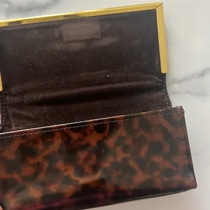 Tory Burch Tortoise Gold Tone Sunglasses Case thumbnail 7