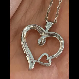 Necklace with pendant heart 925 sterling silver thumbnail 3