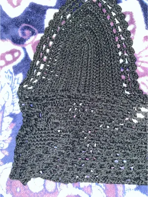 Wowo Black Crochet Top thumbnail 2