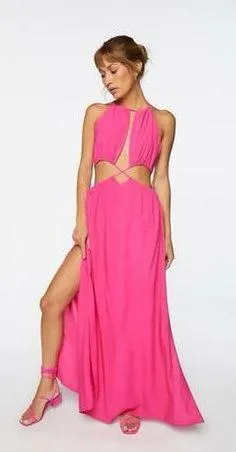 Forever 21 Pink Maxi Dress thumbnail 1