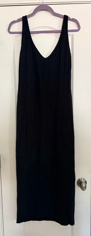 Ribbed Maxi dress Black Size XL thumbnail 1