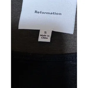 Reformation Rose Black Mesh Sheer Bustier Sleeveless Knit Cami Tank Top Size S thumbnail 5