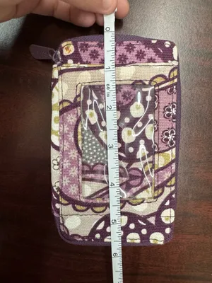 ThirtyOne Boutique Purple Paisley Printed Wristlet Wallet thumbnail 6