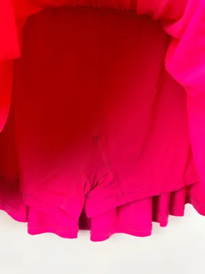 Natural life hot pink smocked waist skirt with shorts size XL thumbnail 3