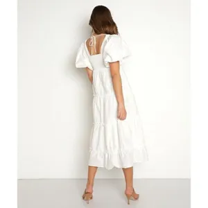 Show Me Your Mumu Odette Midi Dress in White Small Womens Long Cotton thumbnail 13
