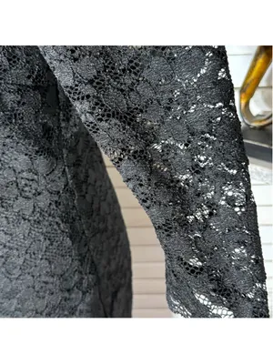 Black sheer lace dress 3/4 sleeves cocktail wedding guest homecoming whimsigoth thumbnail 6