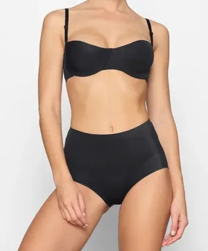 SKIMS‎ Smoothing Intimates Strapless Bra BA-BAN-2607 color Onyx 42D thumbnail 1