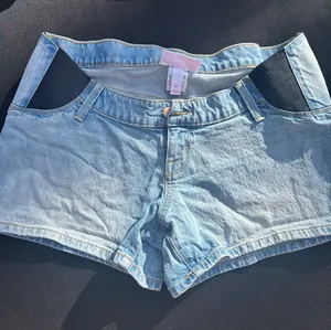 Isabel Maternity by Ingrid & Isabel Light Blue Denim Maternity Shorts thumbnail 1