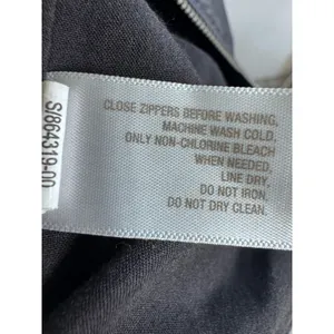 Old Navy Women's‎ XL Black Faux Leather Moto Bomber Jacket Zip Front thumbnail 7