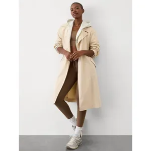 Athleta M Luna Trench Coat Dune Medium thumbnail 2