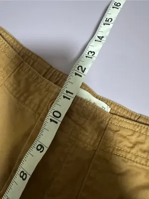 Abercrombie and Fitch baggy cargo utility pants tan brown size 27 or 4 Y2K style thumbnail 8