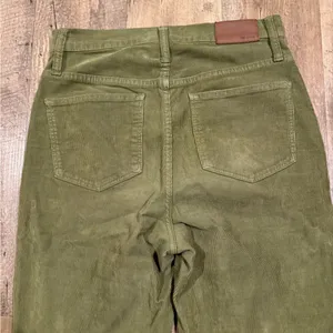 Madewell Corduroy Green Classic Straight Jeans 26 thumbnail 6