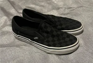 Vans Black Slip-On Sneakers Classic Design thumbnail 2