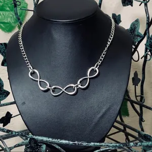 Triple Infinity Statement Necklace New thumbnail 3