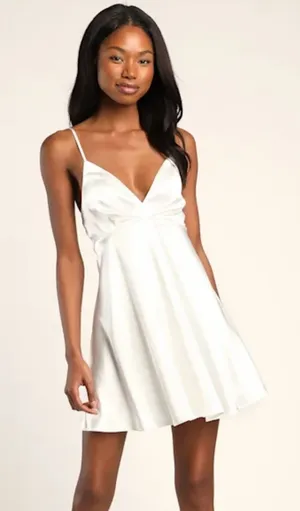 Lulus Dress Mini White thumbnail 1