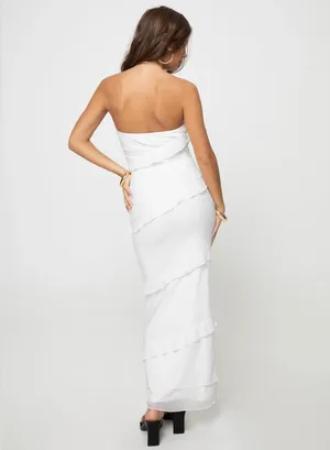 Princess Polly White Maxi Dress thumbnail 2