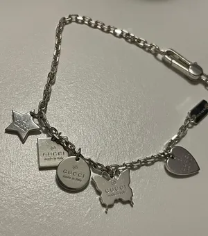 Sterling Silver 925 Trademark Charm Bracelet WI Box thumbnail 4