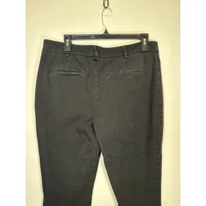 Maeve Anthropologie Pants Black Straight Leg Stretch Trousers Dark Academia 16 thumbnail 5