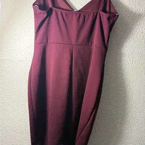 Lulu's Wine High Low Dress Size XL thumbnail 7