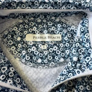Pebble Beach Dry-Luxe Performance Womens Small Ditsy Floral Quarter Zip Pullover thumbnail 4