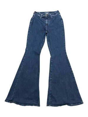 Arizona Jean Company Navy Blue Wide-Leg Flare Jeans thumbnail 1