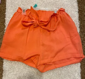 Imi Ami Orange Flowey Shorts thumbnail 1