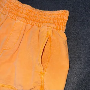 Aerie Babewatch High Waisted Shorts Small Peach Orange Pull On Summer Smocked thumbnail 4