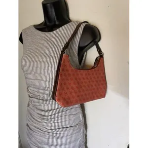 Dooney and Bourke mini purse red fabric hobo bag thumbnail 7