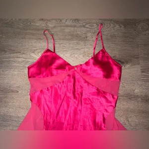 Victoria’s Secret RARE Sheer Pink Chemise Slip Dress L thumbnail 5