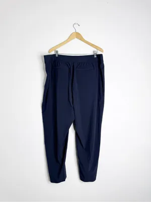 Athleta Brooklyn Ankle Pants Size 20 Plus Navy Blue Stretch Travel Pants thumbnail 5