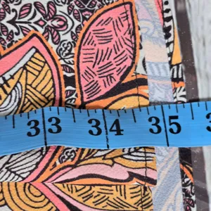 MNG Casual Dress‎ Women's Small Orange Pink Paisley Print Long Sleeve Mini 4 thumbnail 6