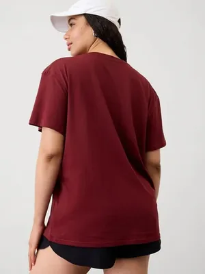 New Athleta S True Cotton Tee Redwood Small Regular thumbnail 2