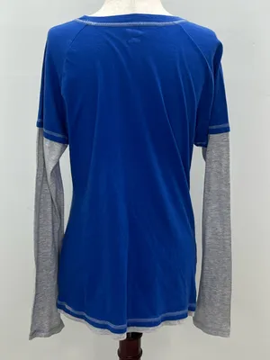 Soffe Kansas Jayhawks Football Women’s Layered Look Graphic Long Sleeve Shirt XL thumbnail 5