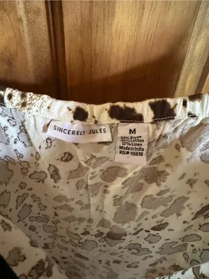 Anthropologie sincerely Jules Leopard- animal Print Maxi Dress Size Medium thumbnail 5