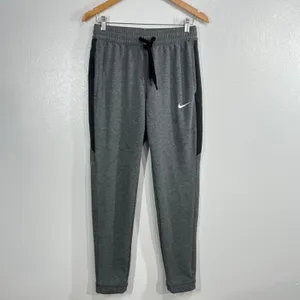 Nike Therma-FIT Showtime Womens Medium Gray Black Basketball Joggers FD1646-032 thumbnail 3