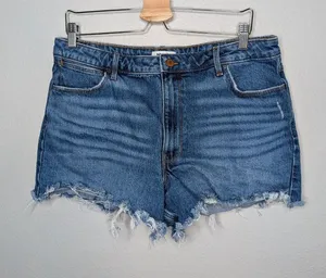 Wrangler Womens Cowboy Cutoff Denim Jean Shorts Size 32 Country Western thumbnail 1