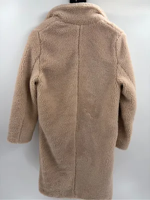 ZADIG & VOLTAIRE Teddy Mint Coat Cream Sherpa Shearling Long Beige size xs thumbnail 11