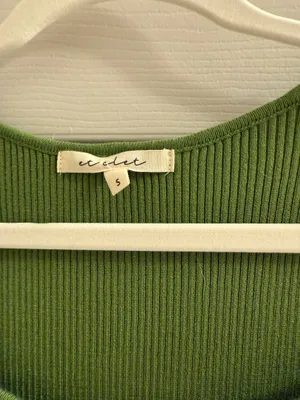 Green knit sweater dress thumbnail 2