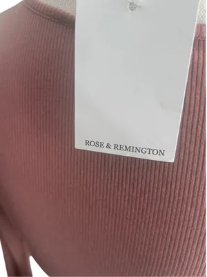 Long Sleeve Ribbed Pink Bodycon Dress thumbnail 7