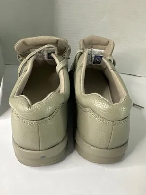 P.W. Minor Womens 8 Khaki Leather Walking Shoes Orthopedic Comfort USA Lace Up thumbnail 2