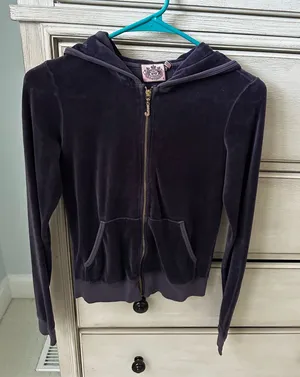 Juicy Couture Velour Purple Jacket thumbnail 1