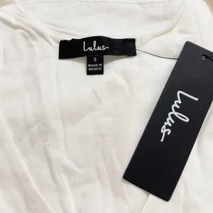 Lulus Feel Like Dancing White Crop Top size Small NWT thumbnail 3