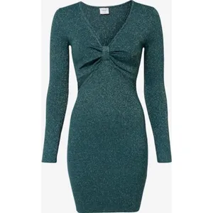 Abercrombie & Fitch Long Sleeved Knot‎ Front Mini Dress- S EUC thumbnail 2