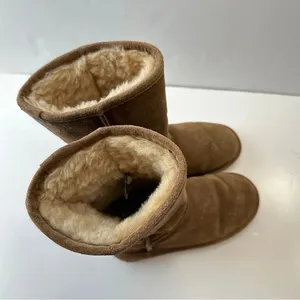 Bearpaw Emma Boots Womens Size 5 Suede Sheepskin Lined‎ Wool Blend Tan Brown thumbnail 10
