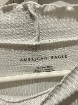 American Eagle XL ribbed white top. Barely used thumbnail 3