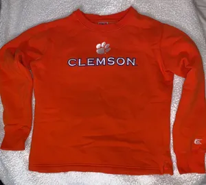 Colosseum Clemson Tigers crewneck sweatshirt thumbnail 1