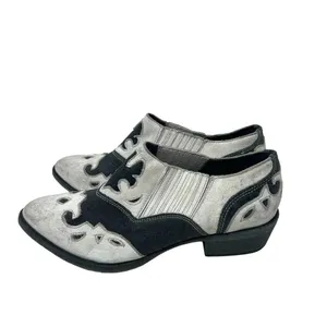 Matisse Steely Leather Ankle Boot White & Black‎ Size 8.5 thumbnail 8