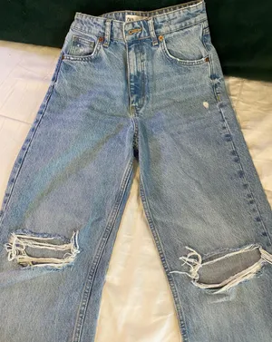 ZARA High Rise Wide Leg Pants thumbnail 1